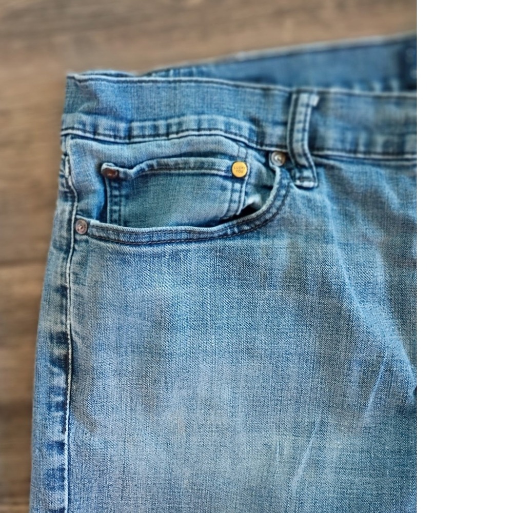 Lucky Brand 410 Athletic Slim Mens Jeans Light Wash 36x32 Blue Denim - Picture 3 of 10